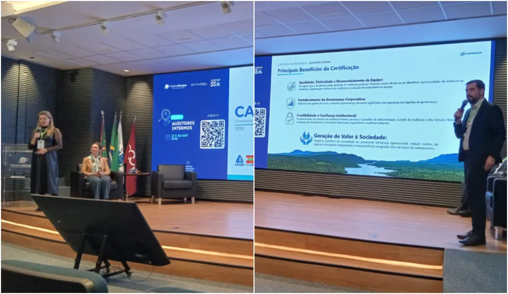 Companhias de saneamento de SC e PR apresentam cases de sucesso a auditores internos de cooperativas