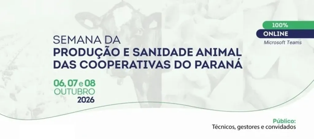 Desafios e oportunidades relacionados à produção e sanidade animal estarão em debate a partir desta terça-feira em evento 100% online