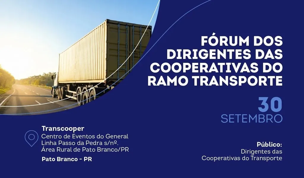 Lei sobre pisos mínimos e reforma tributária estarão em debate no Fórum dos Dirigentes das Cooperativas do Ramo Transporte